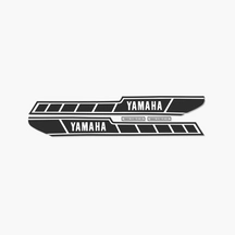 Kit autocollants Yamaha 125 RDX 1E7 1978 réservoir noir