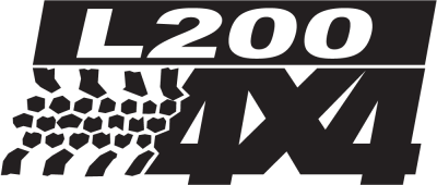 Logo 4x4 L200 - Stickers 4x4 Logo Racers