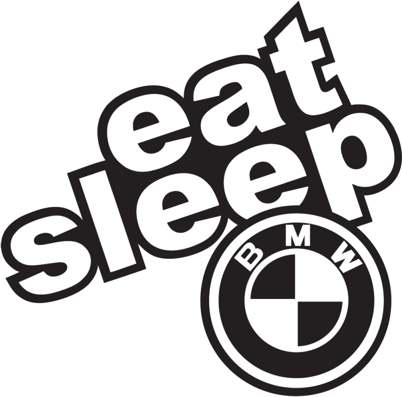 Eat sleep bmw sticker #4