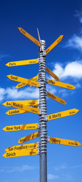 Sticker Porte Pancartes De Direction - Sticker Porte