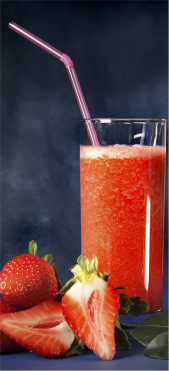Sticker Porte Cocktail Fraise - Sticker Porte