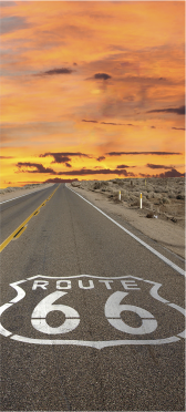 Sticker Porte Route 66 1 - Sticker Porte