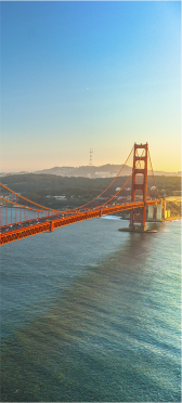 Sticker Porte Pont De San Fransisco Golden Gate - Sticker Porte