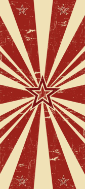 Sticker Porte Rayons De Soleil Rouges - Sticker Porte
