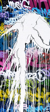 Sticker Porte Graffity Artistique - Sticker Porte