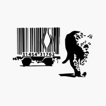 Sticker mural banksy espère toujours Sticker mural banksy espère toujours