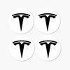 Stickers Jantes Tesla Noir Stickers Jantes Tesla Noir