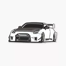 Sticker NISSAN GT-R R35 - ref.d15443 | MPA Déco