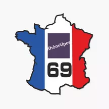 Autocollants 07 avec logo de la nouvelle région Auvergne-Rhône-Alpes pour plaque immatriculation Autocollants 07 avec logo de la nouvelle région Auvergne-Rhône-Alpes pour plaque immatriculation