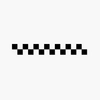 Bande décorative adhésive damier deux lignes (10 cm) Bande décorative adhésive damier deux lignes (10 cm)
