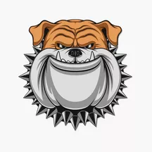 Sticker Mural Chien boxer minimaliste Sticker Mural Chien boxer minimaliste