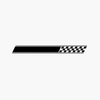 Bande décorative adhésive racing damier (15 cm) Bande décorative adhésive racing damier (15 cm)