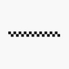 Bande décorative adhésive damier deux lignes (5 cm) Bande décorative adhésive damier deux lignes (5 cm)