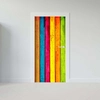 Sticker Porte Bois Multicouleur Sticker Porte Bois Multicouleur