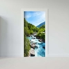 Sticker Porte Paysage Montagne Riviere Sticker Porte Paysage Montagne Riviere