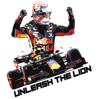 Sticker F1 Max Verstappen Unleash The Lion