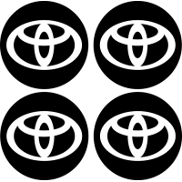 Stickers Jantes Toyota Blanc