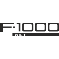Sticker Ford F1000 Xlt