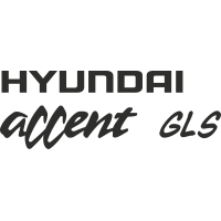 Sticker Hyundai Accent Gls