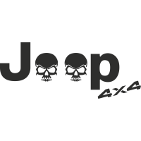 Sticker Jeep 4x4 Skull 1