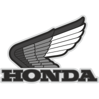 Autocollant Honda Moto Gris 2