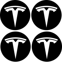 Stickers Jantes Tesla Blanc
