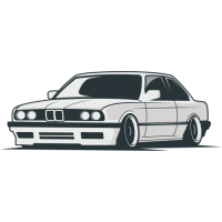Sticker BMW E34 Voiture
