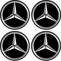 Sticker Jantes Mercedes Blanc
