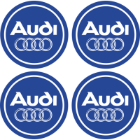Stickers Jantes Audi Bleu