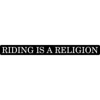 Sticker Moto Riding is a Religion