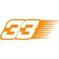 Sticker F1 Max Verstappen Numéro 33 Orange