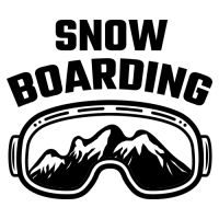 Sticker Déco Snowboard Snowboarding