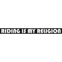 Sticker Moto Riding is my Religion