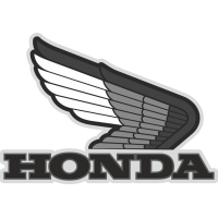 Autocollant Honda Moto Gris 1