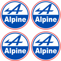 Stickers Jantes Alpine Vintage