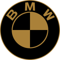 Sticker BMW Logo Noir et Or