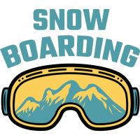 Sticker Déco Snowboarding Masque