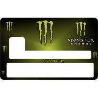 Sticker Cb Monster Energy - Skin Pour Carte Bancaire