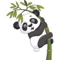 Autocollant Enfant Panda