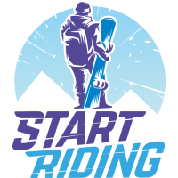 Sticker Déco Snowboard Start Riding 2