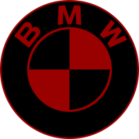 Sticker BMW Logo Rouge