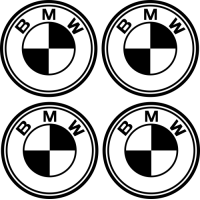 Stickers Jantes BMW Blanc