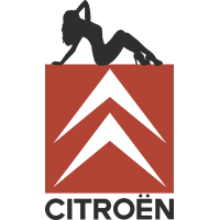 Autocollant Sexy Logo Citroën