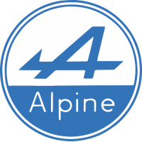 Sticker Alpine Rond Bleu