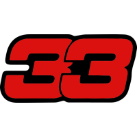 Sticker F1 Max Verstappen Numéro 33 Rouge