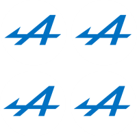 Stickers Jantes Alpine Bleu