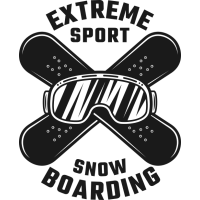 Sticker Déco Snowboard Extreme
