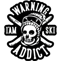 Sticker Déco Ski Addict