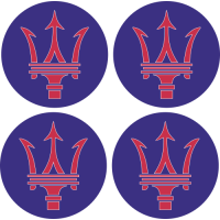 Stickers de Jantes Maserati Bleu