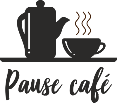 Sticker Pause Café - Stickers Café et Thé